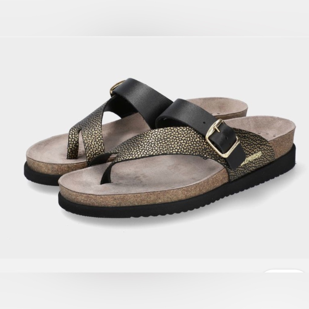 Mephisto Women's Helen Mix Gold Condor 70002 Adjustable Thong Sandals Size 11